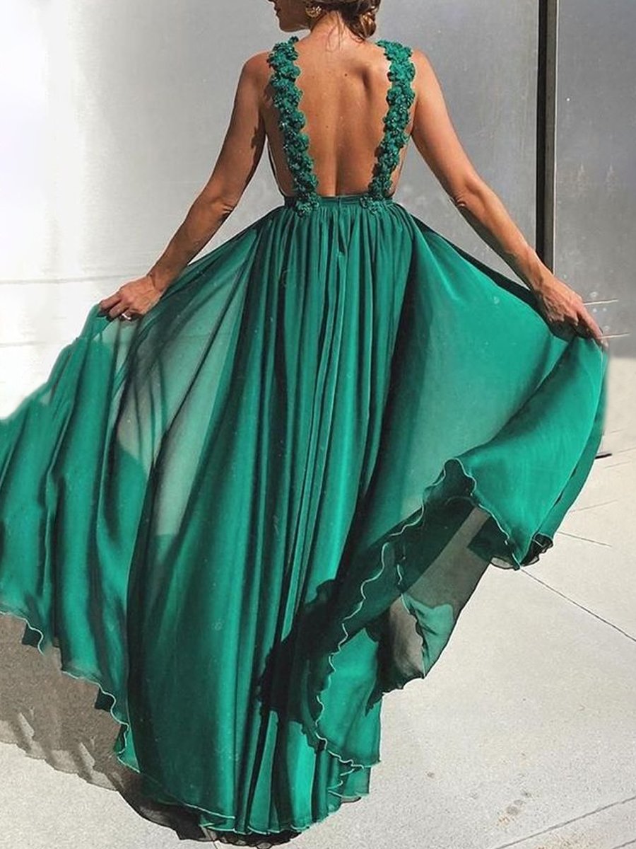 Vacation Maxi Dress In Green