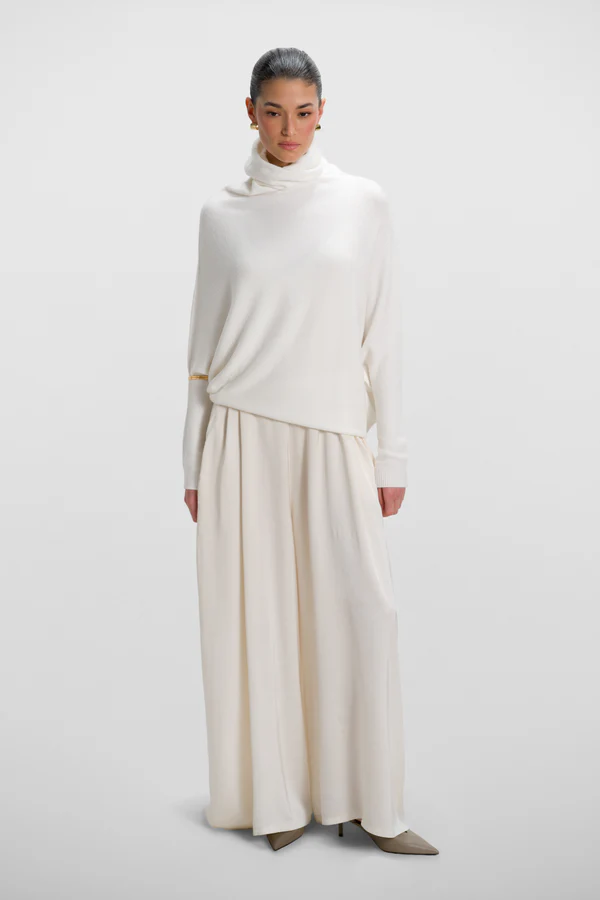 Audrey Satin Wide-Leg Jumpsuit