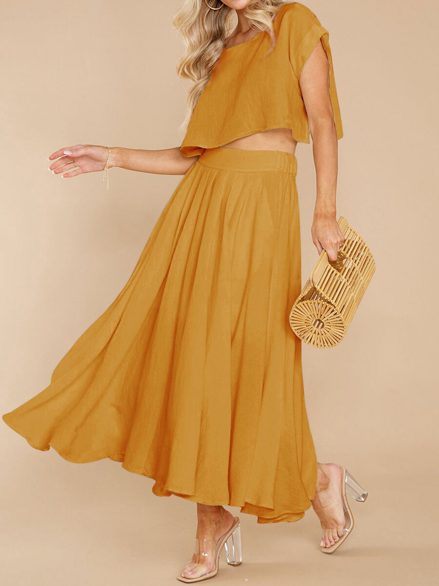 Casual Solid Color Suit