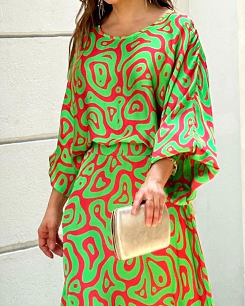 Traje casual con estampado de moda callejera