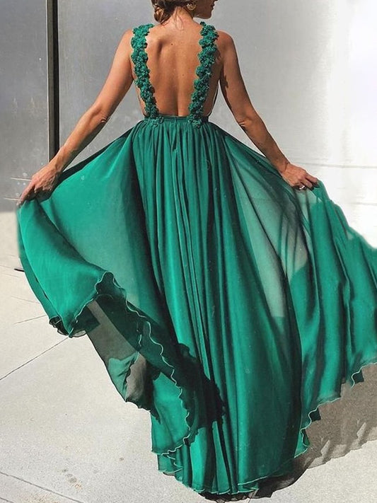 Vacation Maxi Dress In Green