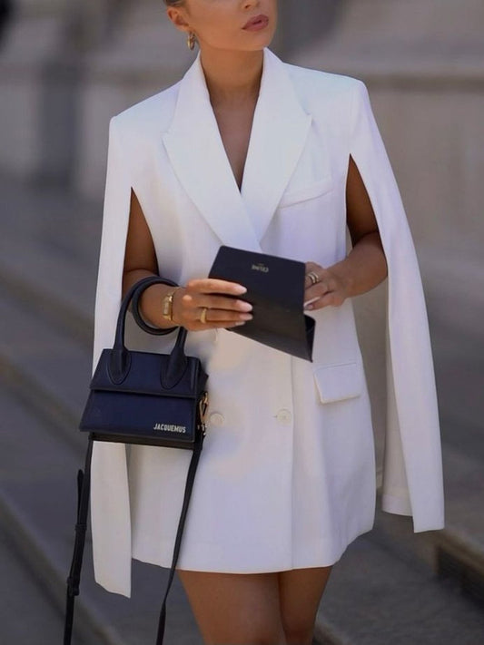 Cape Suit Mini Dress
