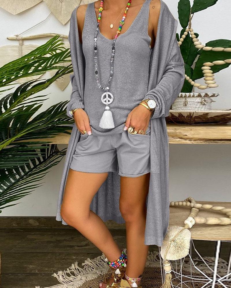 Contrast Casual Suit