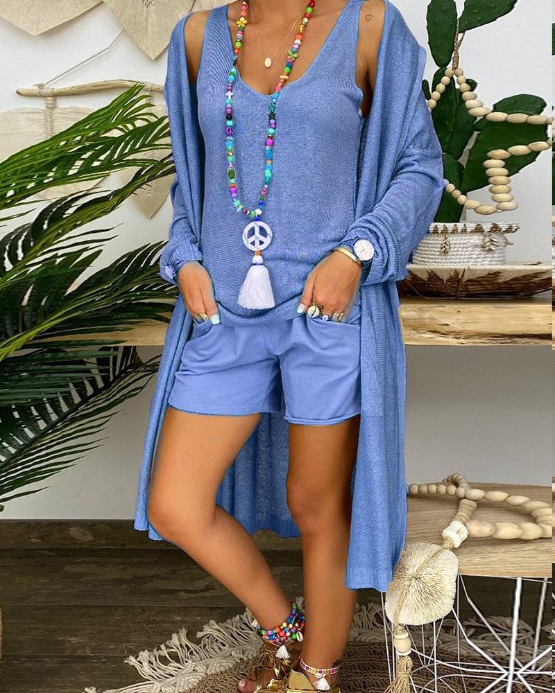 Contrast Casual Suit