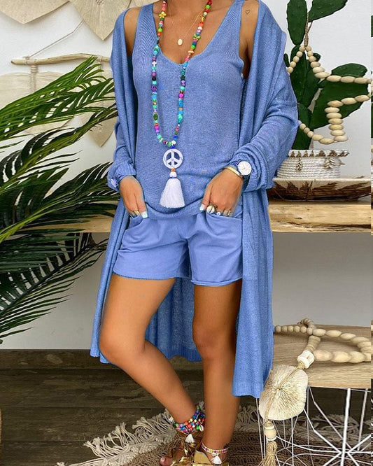 Contrast Casual Suit